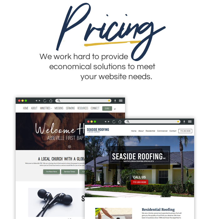 Website Ministries LLC Web Design Pricing
